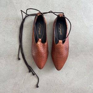 Free People Lace-up Flats